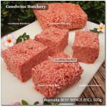 Australia beef mince plain 75CL daging sapi giling frozen price/pack 500gr